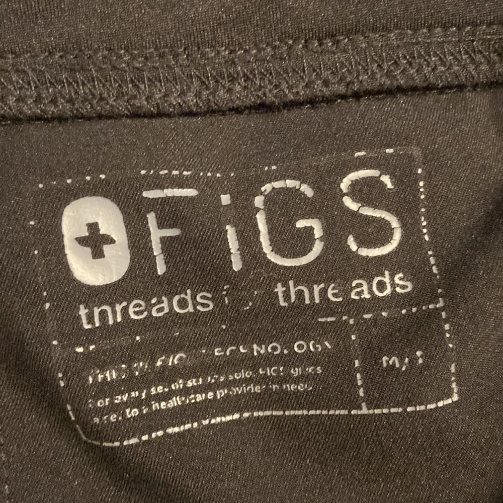 Figs Men's Black Joggers size waist 34” elastic and inseam 30” excellent condi
